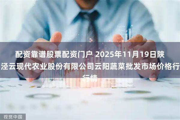 配资靠谱股票配资门户 2025年11月19日陕西泾云现代农业股份有限公司云阳蔬菜批发市场价格行情